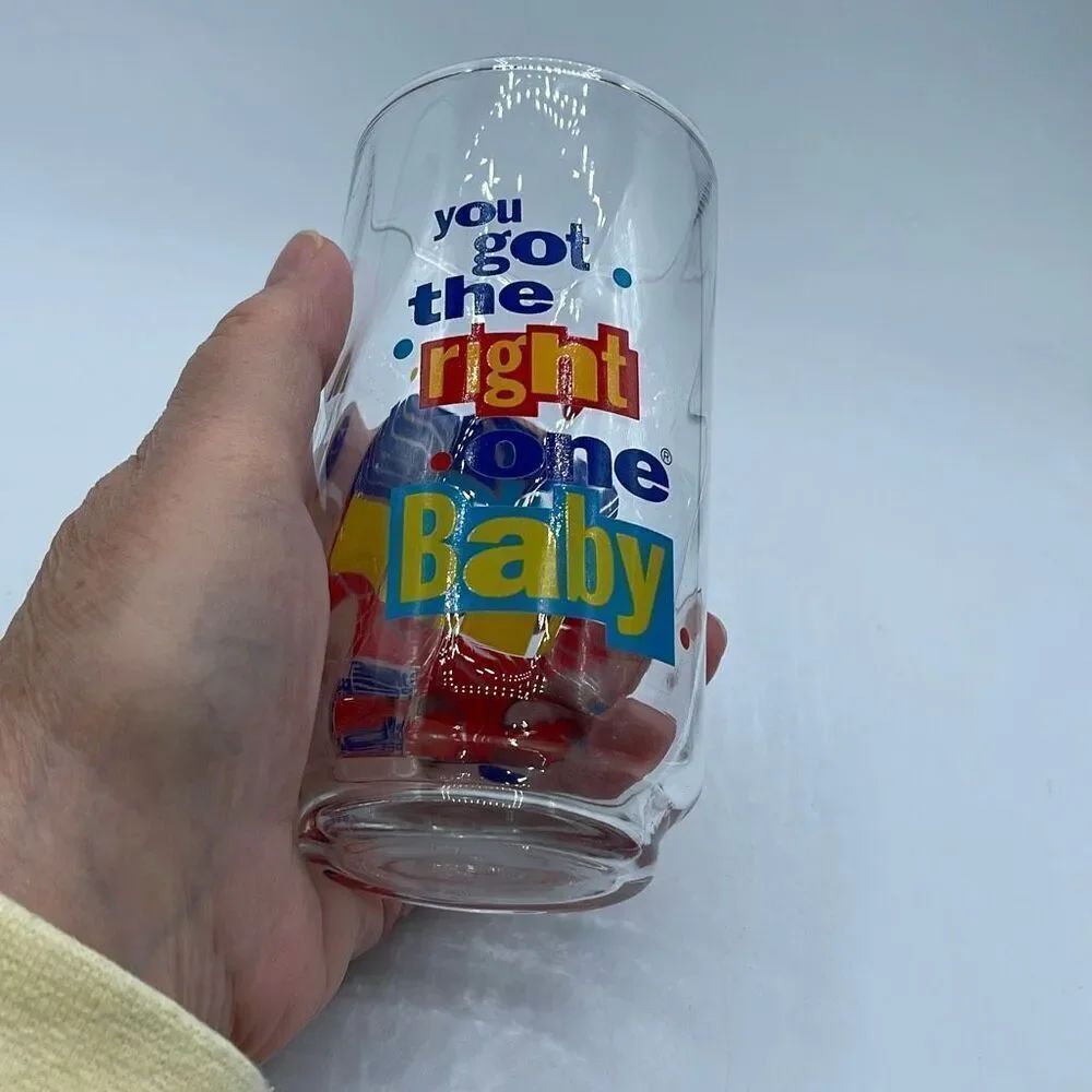 “You Got The Right One Baby Uh Huh, 1990’s Diet Pepsi glass.